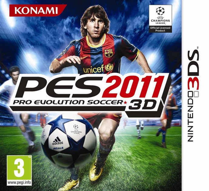 Carátula del videojuego PES 2011 3DS.
