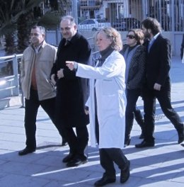 Calabuig y Broseta durante la visita al Doctor Peset