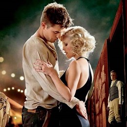 Robert Pattinson y Reese Witherspoon en el cartel de Water for Elephants
