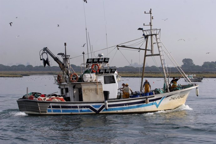Barcos pesqueros en Huelva.