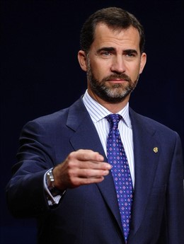 El príncipe Felipe de Borbón y Grecia