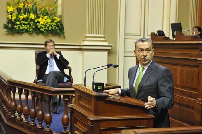 Paulino Rivero, presidente del Gobierno de Canarias