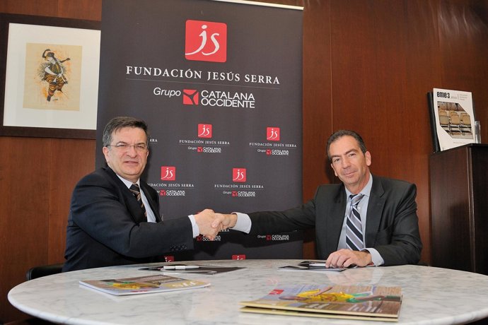 Manel Farré, Director de la Fundación Jesús Serra, junto con Jordi Roglà, Direct