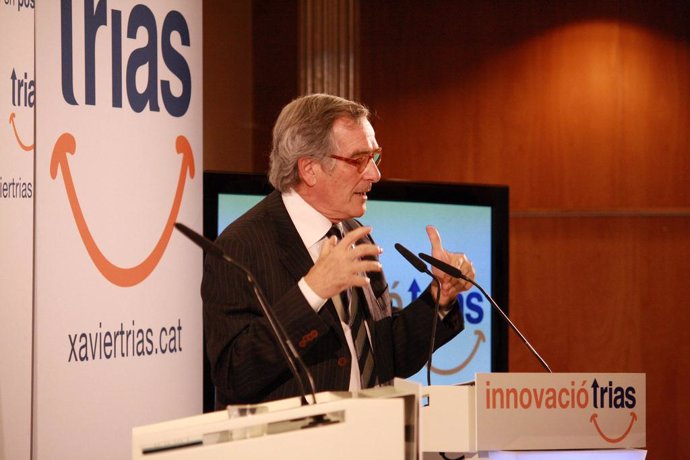 Xavier Trias presentando propuestas de innovación