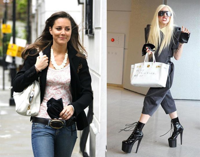 Montaje de Kate Middleton y Lady Gaga