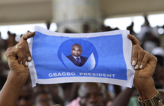 Partidarios del Presidente de Costa de Marfil, Laurent Gbagbo