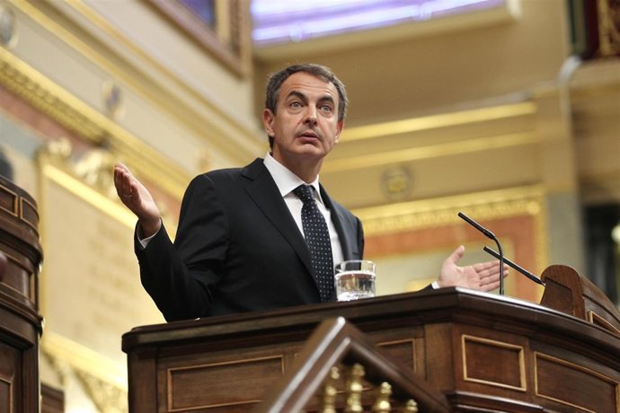 José Luis Rodríguez Zapatero en el Congreso