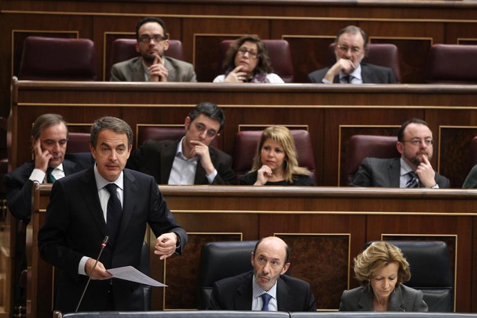 José Luis Rodríguez Zapatero en el Congreso