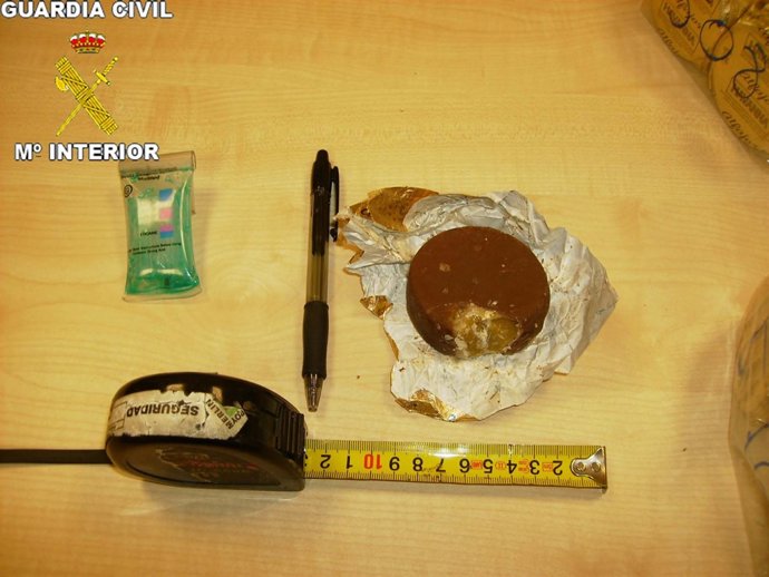 Material incautado en el Aeropuerto