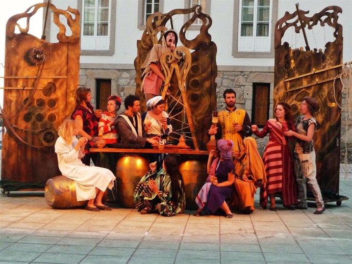 Una representación de escena Erasmus