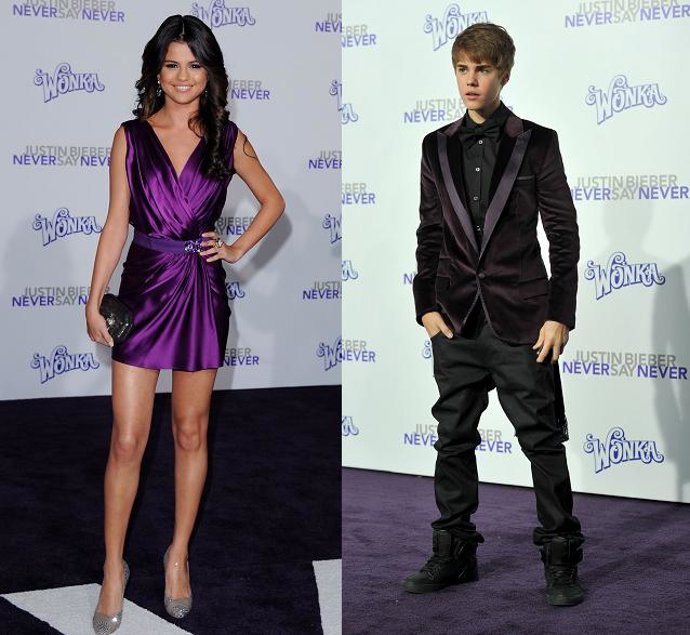 Selena Gomez y Justin Bieber en 'Never Say Never'