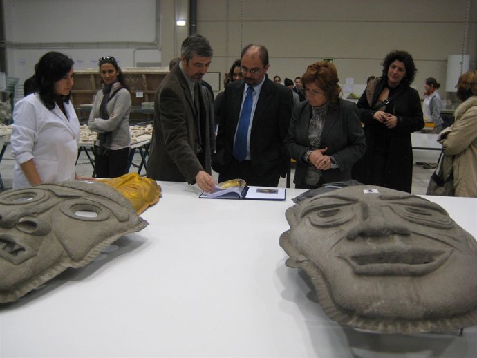 La consejera Broto y el presidente de la DPZ han conocido la labor de restauraci