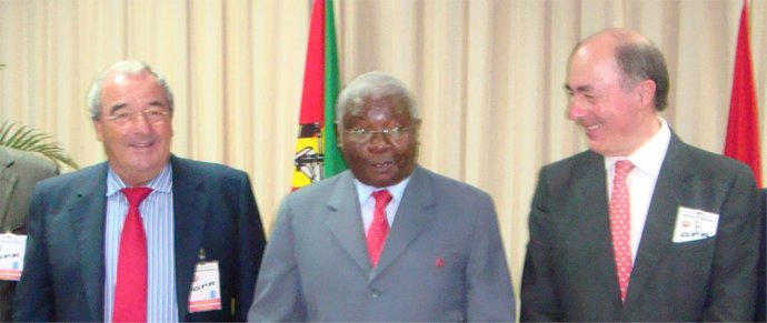 Recepción del presidente de Mozambique al presidente de San José