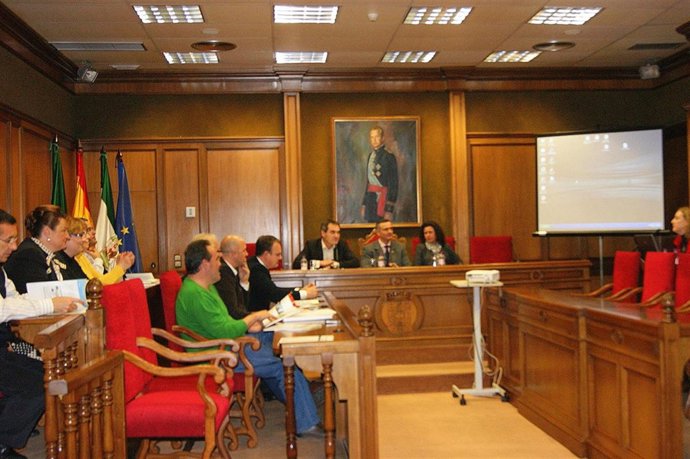 El presidente de la Diputación Provincial, Juan Carlos Usero, informa a los alca