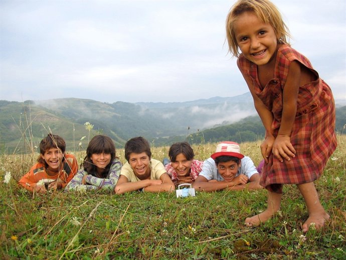 Una de las fotografías de la Muestra 'Gitanos en Hungría'