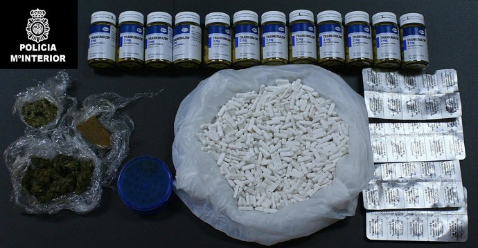 Psicotrópicos intervenidos en el puerto de Melilla