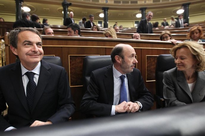 Zapatero, Rubalcaba y Salgado
