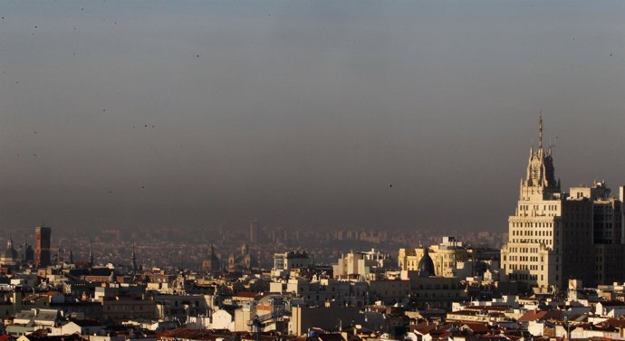Imagen de la contaminación en Madrid
