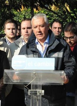 El presidente del PP-A, Javier Arenas