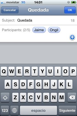 Group Chat de Whatsapp para iPhone
