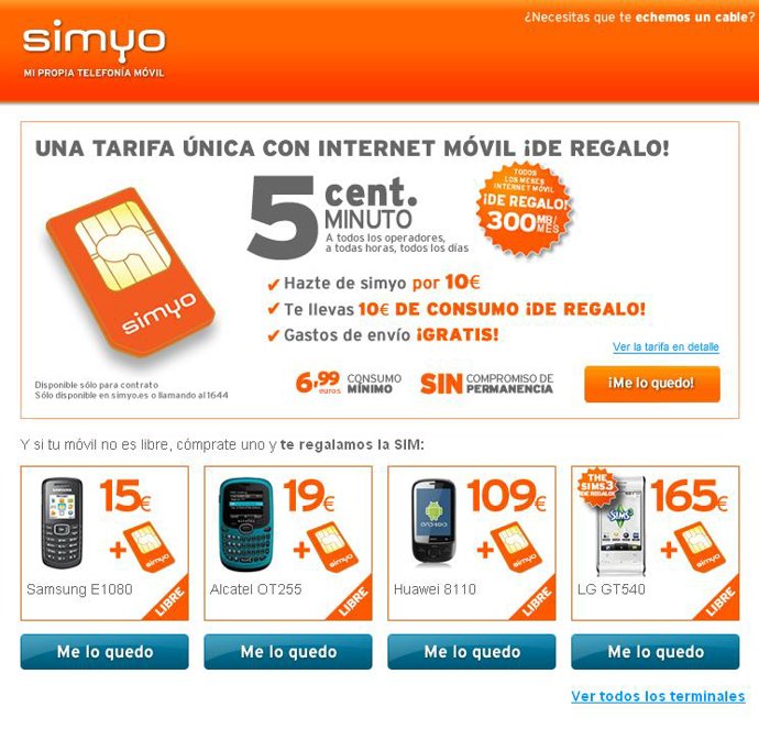 Página web de la operadora móvil virtual.