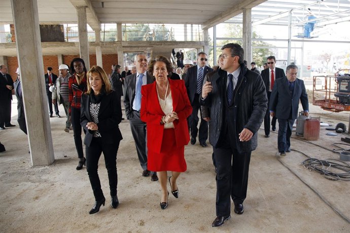 Miró y Barberá durante la visita