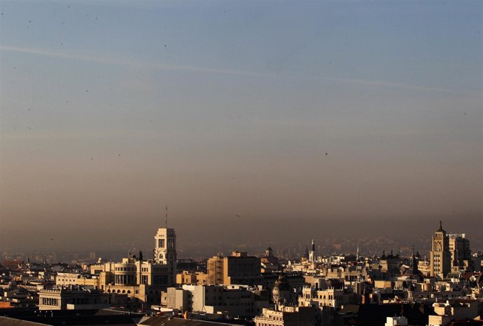Recurso de la contaminación en el horizonte de Madrid