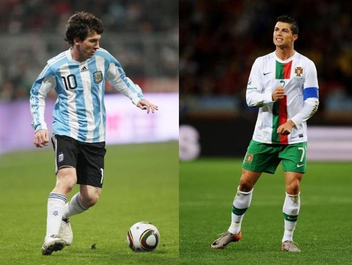 Messi y Cristiano Ronaldo