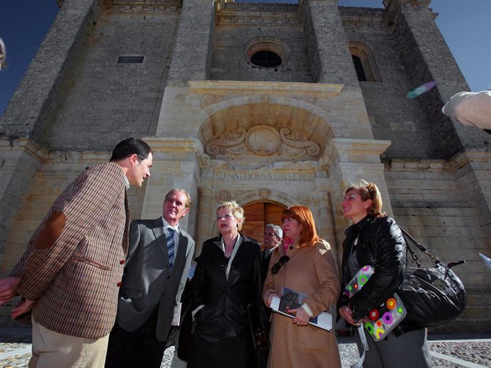 Una de las fachadas restauradas.