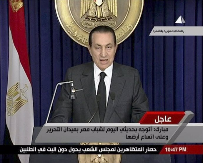 Presidente de Egipto, Hosni Mubarak