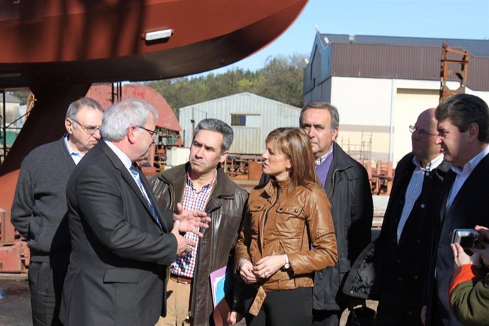 Pérez-Espinosa en una visita reciente al Occidente asturiano.