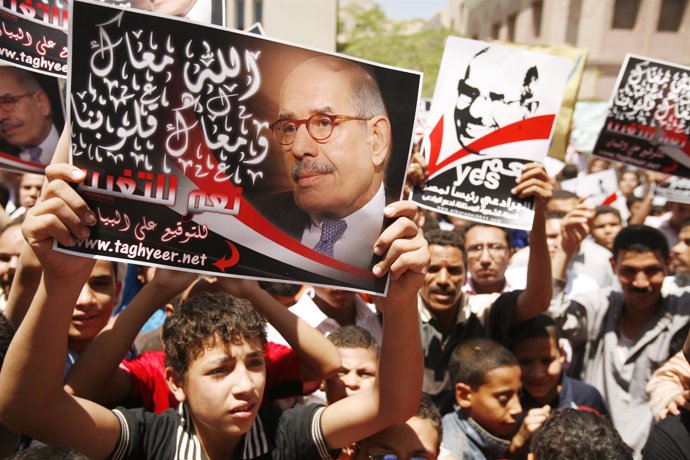 Partidarios egipcios de ElBaradei