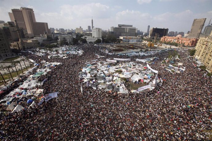 Protestas en la Plaza Tahrir, Egipto