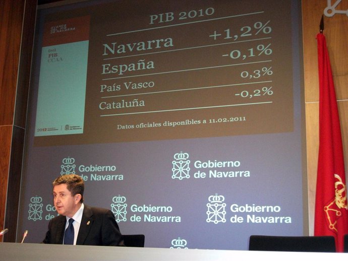 El consejero de Economía y Hacienda del Gobierno de Navarra, Álvaro Miranda.