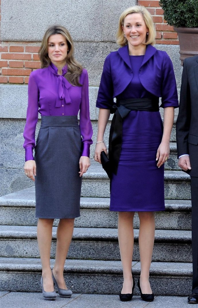 La Princesa Letizia y Bettina, esposa de Christian Wulff