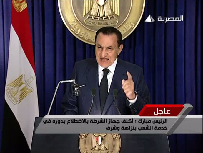 Hosni Mubarak, presidente de Egipto