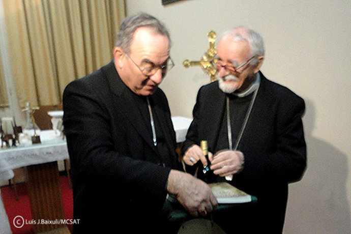 Arzobispo de Tarragona, Jaume Pujol, con el arzobispo de Estambul 