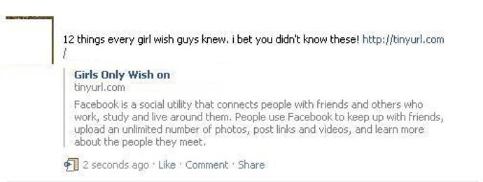 Aplicación de Facebook fraudulenta en el Día de San Valentín