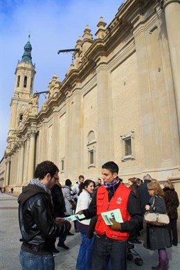 Campaña de difusión de la JMJ en Zaragoza