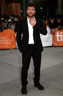 Actor Sam Worthington arrives at "Last Night" Premiere during Toronto Internatio