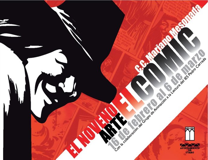 Cartel de la exposición dedicada al cómic en Utebo