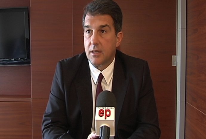 Laporta, en una entrevista de Europa Press