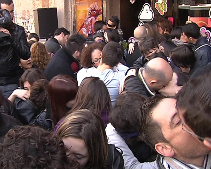 Beso para celebrar San Valentín