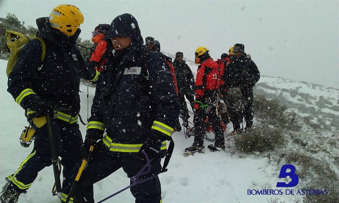 Un momento del rescate