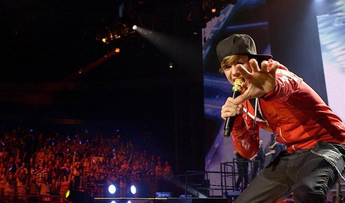 Justin Bieber en su película Never say Never