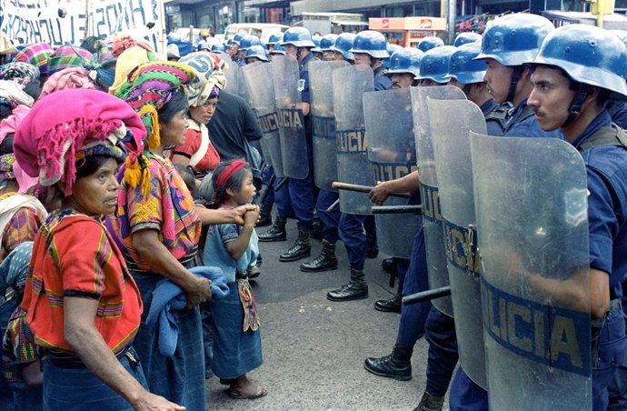 Manifestación indígena    
