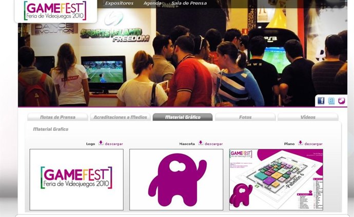 Página web de Gamefest