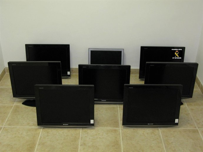 Televisores incautados