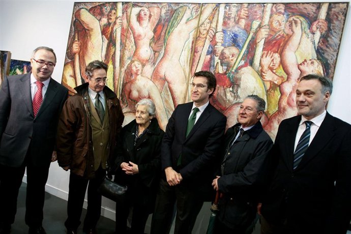 alberto nunez feijooinaugura a exposicion de isaac diaz pardo, pinturas e fracas