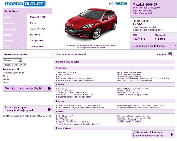 Mazda Outlet Selection